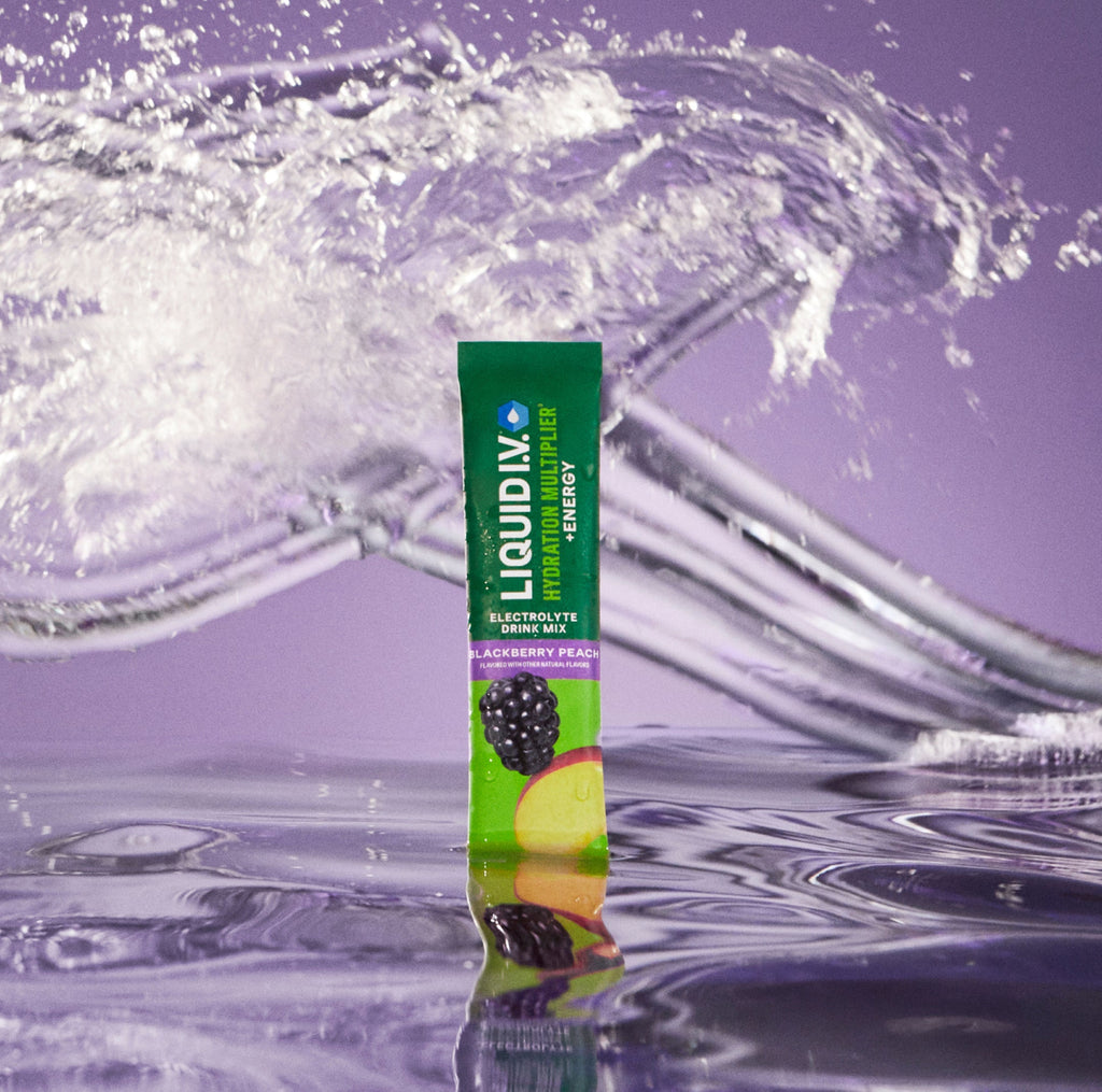 Blackberry Peach Hydration Multiplier® +Energy Electrolyte Choices for Your Carry On