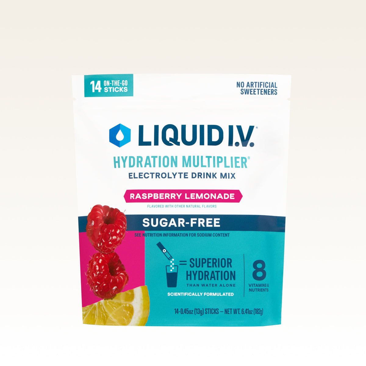 Raspberry Lemonade Hydration Multiplier® Sugar-Free A Hydration Addition for Travel Days