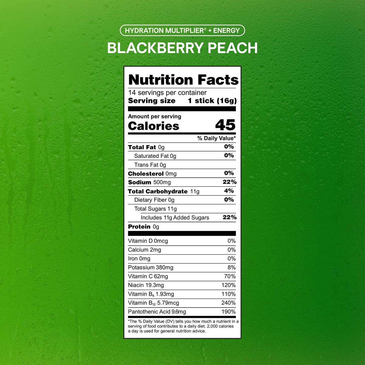 Blackberry Peach Hydration Multiplier® +Energy Electrolyte Choices for Your Carry On