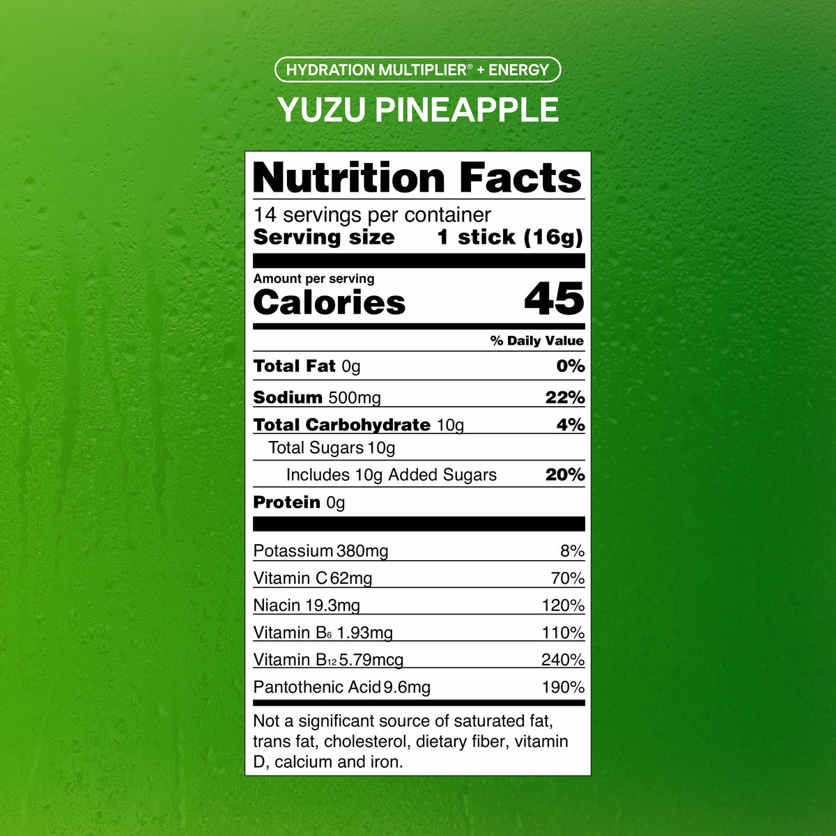 Yuzu Pineapple Hydration Multiplier® +Energy Your Next Everyday Electrolyte Pick