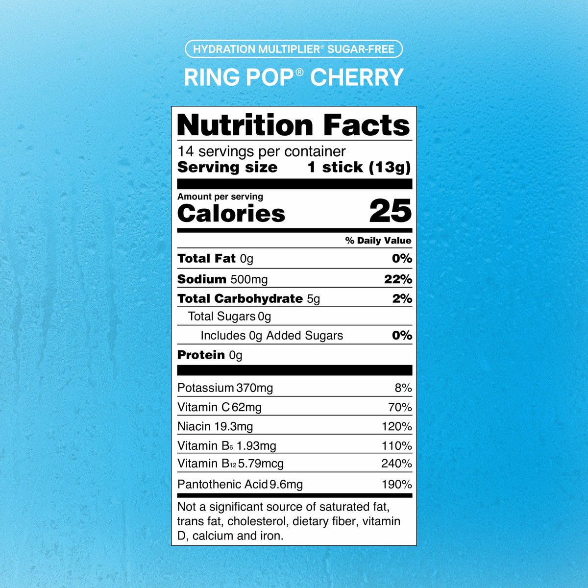 Ring Pop® Cherry Hydration Multiplier® Sugar-Free Water With Your Routine in Mind