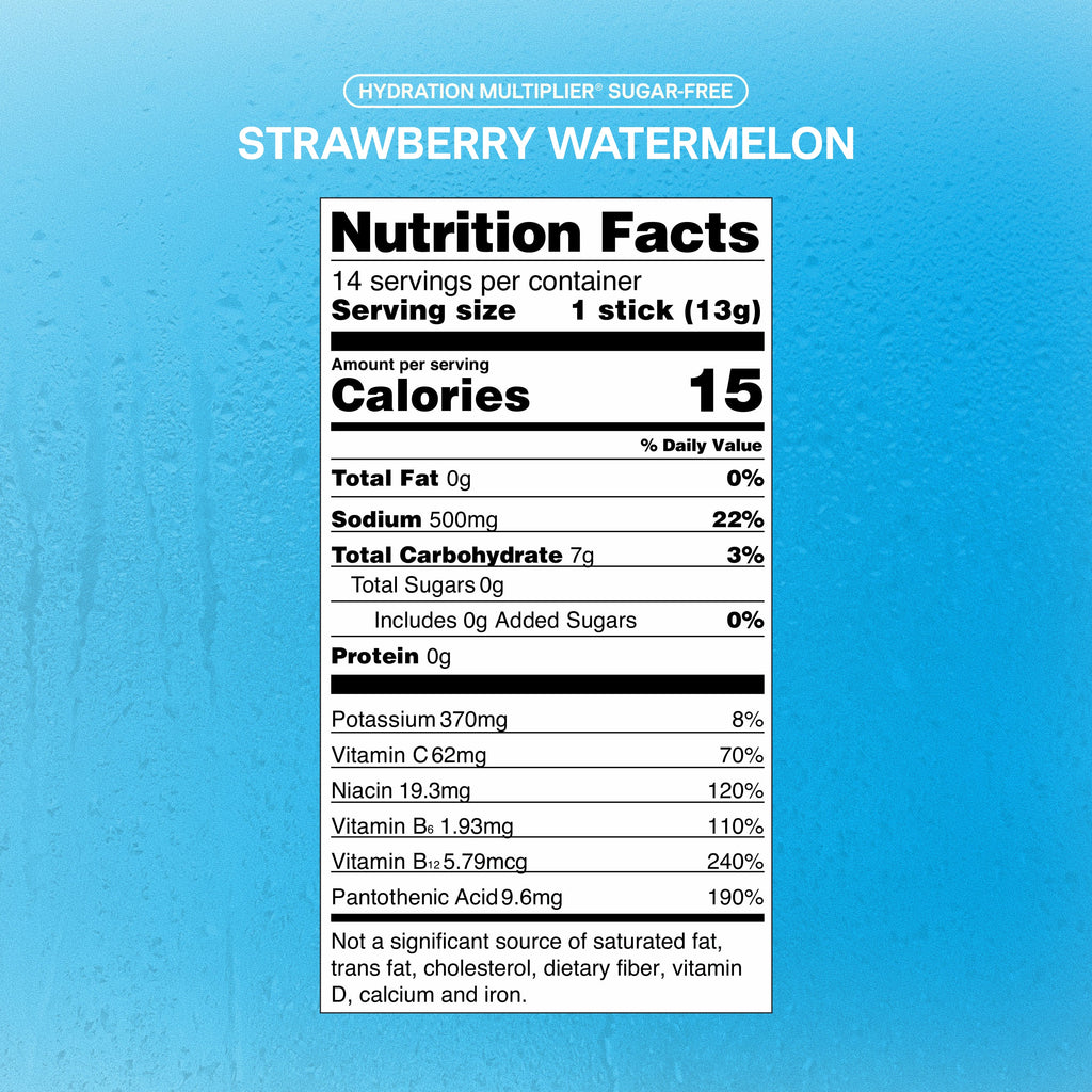 Strawberry Watermelon Hydration Multiplier® Sugar-Free Hydration for Your Day Off