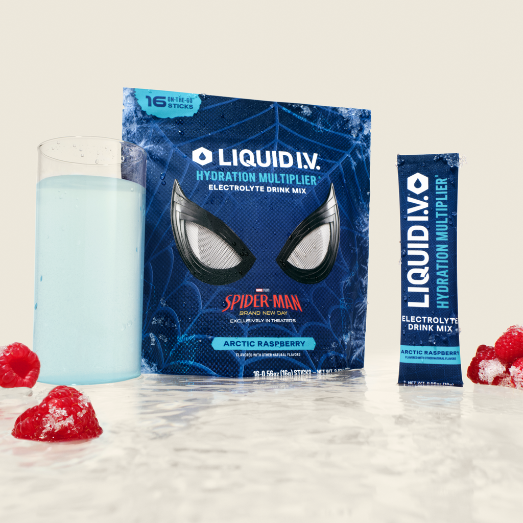 Limited Edition Spider-Man Arctic Raspberry Hydration Multiplier® Your Hydration Edit for Weekends