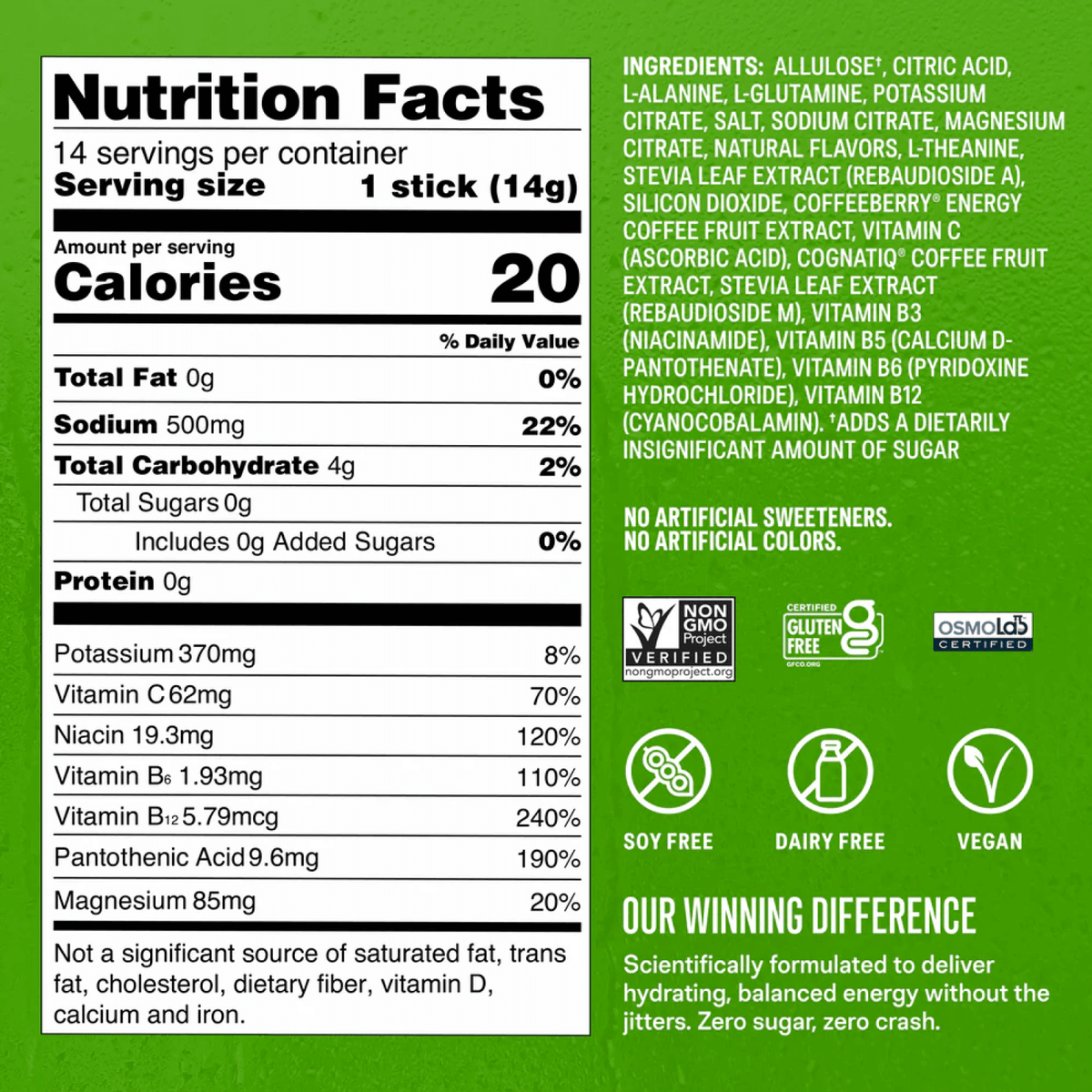 Sugar-Free Energy Fruity Bundle An Electrolyte Hydration Option