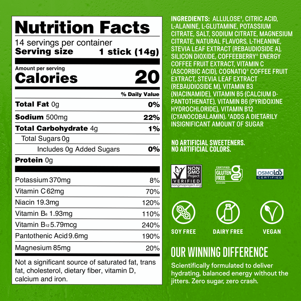 Sugar-Free Energy Fruity Bundle An Electrolyte Hydration Option