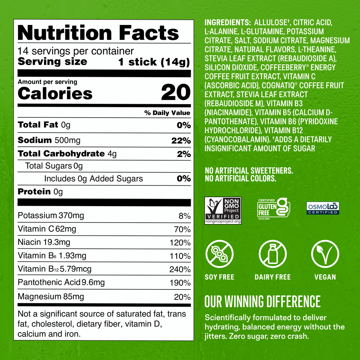 Sugar-Free Energy Fruity Bundle An Electrolyte Hydration Option